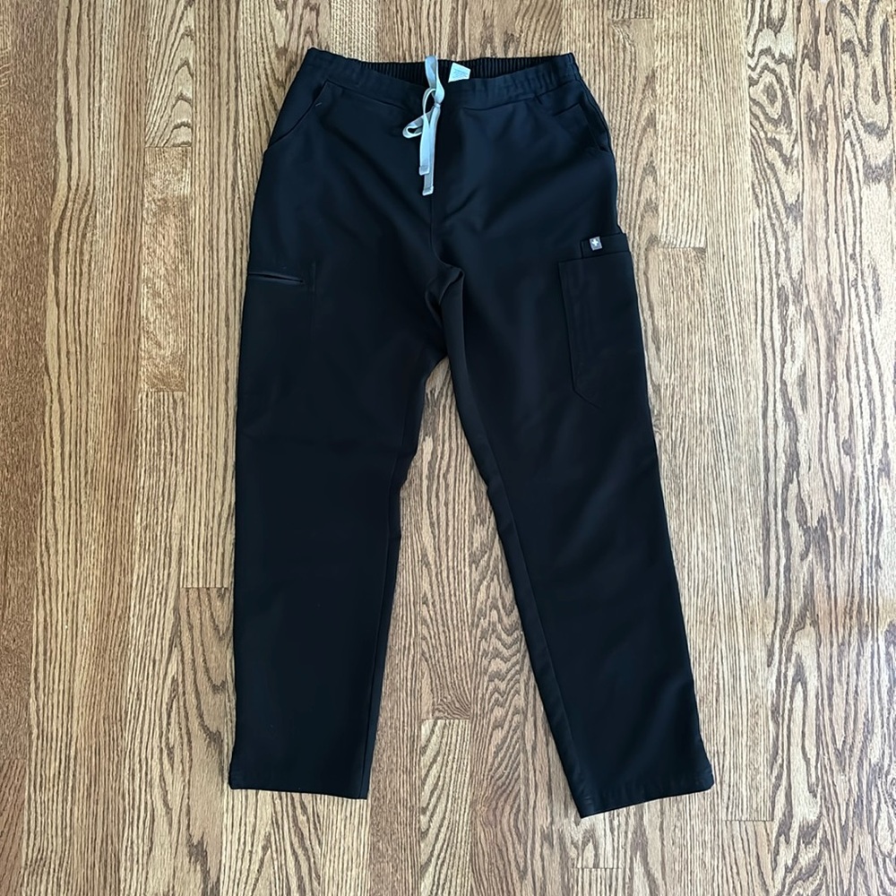 Figs Yola Skinny Scrub Pant Size Small Petite Black